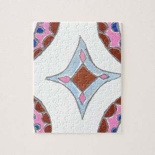 Mandala-Ölgemälde-Kunstprint Puzzle
