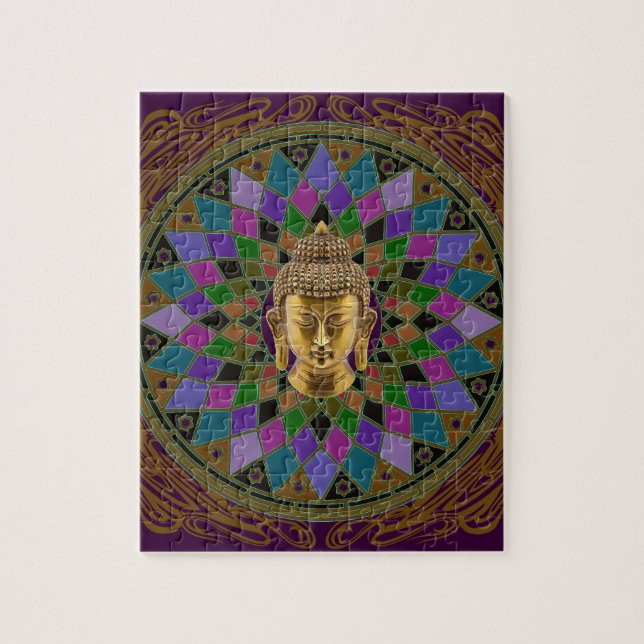 Mandala OM Buddha Puzzle (Vertikal)