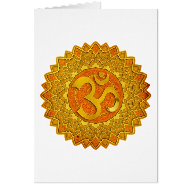 MANDALA OM - orange | Erstellen Sie Ihren eigenen  (Vorne)