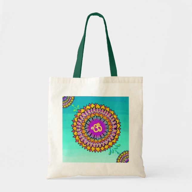 Mandala Om Tote Bag Tragetasche (Vorne)