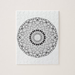 Mandala. Orientalisches Rundmuster Puzzle