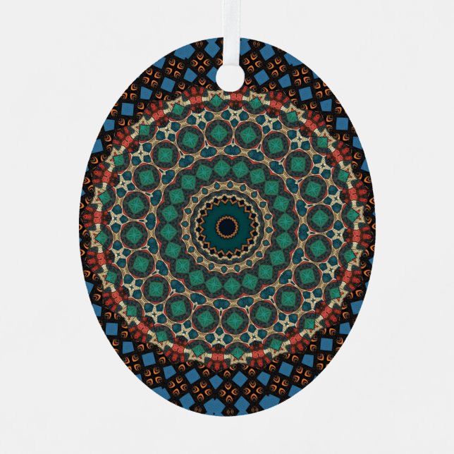 Mandala Ornament Aus Metall (Vorderseite)