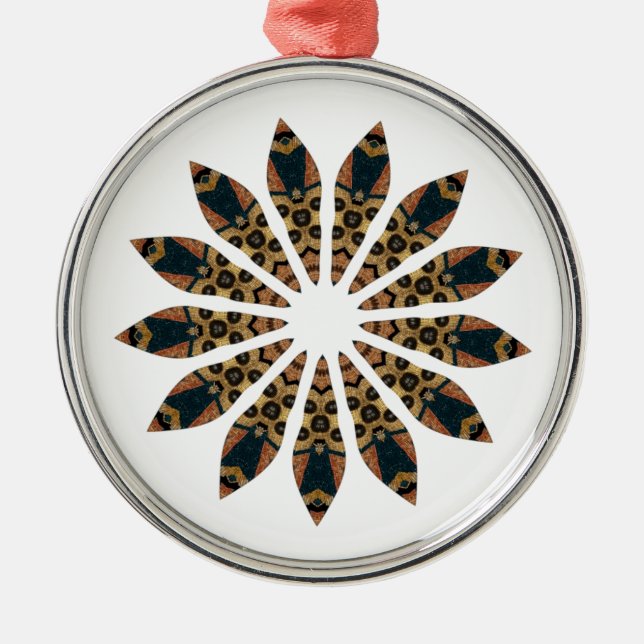 Mandala Ornament Aus Metall (Vorne)