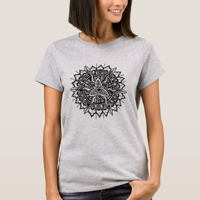 Mandala Ornament T - Shirt (Vorderseite)