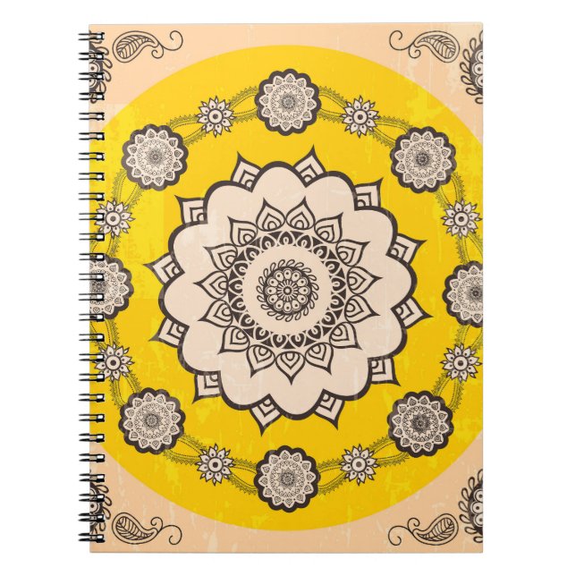 Mandala Ornamental: Ethnic Style Design. Notizblock (Vorderseite)