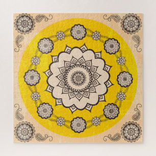 Mandala Ornamental: Ethnic Style Design. Puzzle