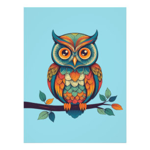 Mandala Owl Fotodruck