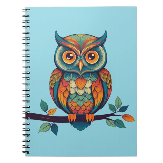 Mandala Owl Notizblock (Vorderseite)