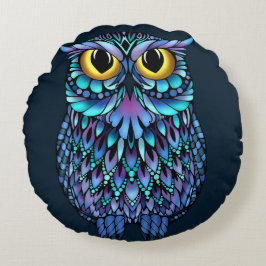 Mandala Owl Throw Kissen