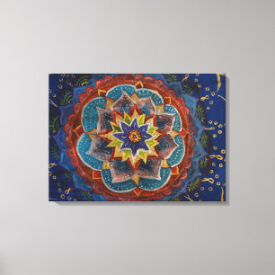 Mandala Painting Canvas Print Leinwanddruck