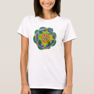 Mandala Painting Women's American Apparel Fine Je T-Shirt