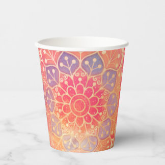 Mandala Paper Cups Pappbecher