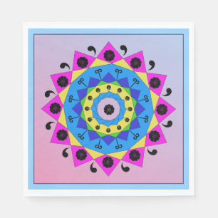 Mandala Paper Napkin Serviette