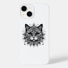 Mandala Pattern Cat Design Case-Mate iPhone 14 Hülle
