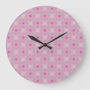 Mandala Pattern Große Wanduhr