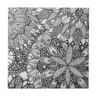 Mandala Pattern Lineart Keramik Tile Fliese
