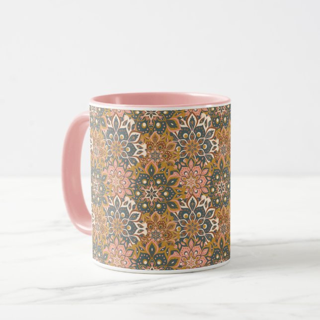 Mandala Pattern Tasse (Vorderseite Links)