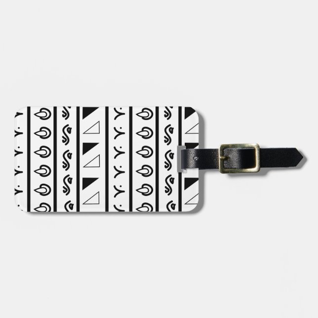 Mandala PatternDesign Gepäckanhänger (Vorderseite horizontal)