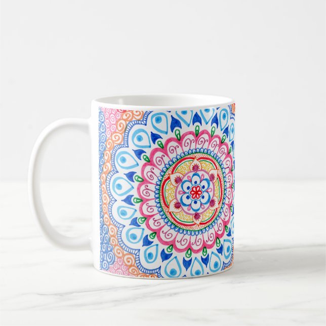 Mandala Patterns-Tasse Kaffeetasse (Links)