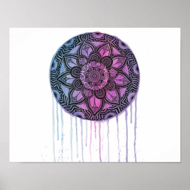 Mandala-Plakat Poster (Vorne)