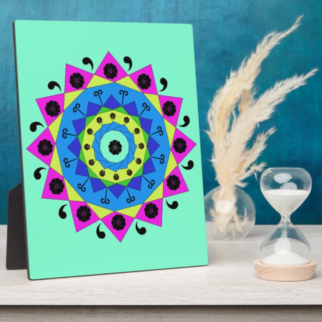 Mandala Plaque Fotoplatte (Seite)