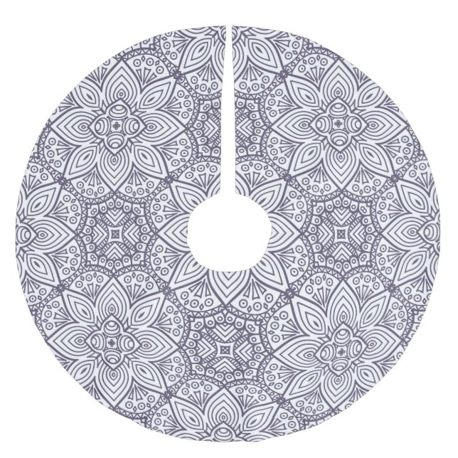 Mandala Polyester Weihnachtsbaumdecke (Vorderseite)