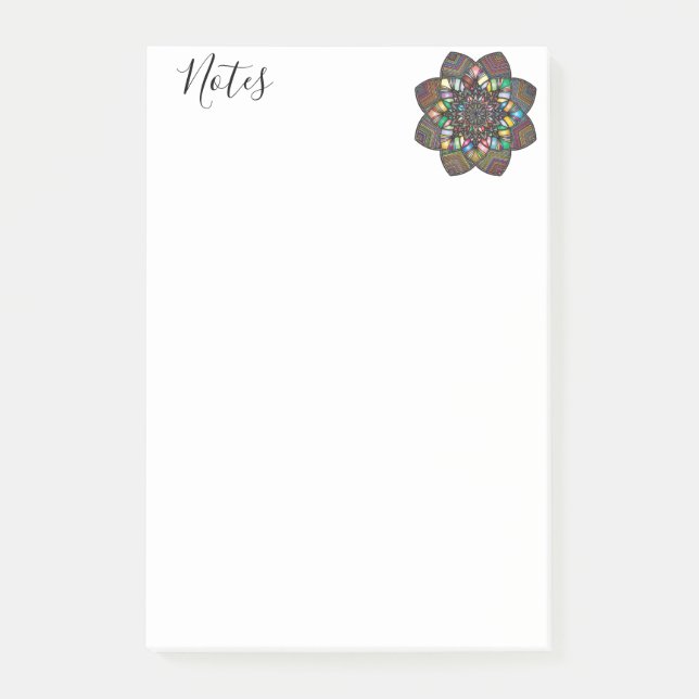 Mandala Post-it Klebezettel (Vorderseite)