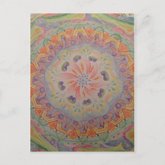 Mandala Postcard 1 Postkarte (Vorderseite)