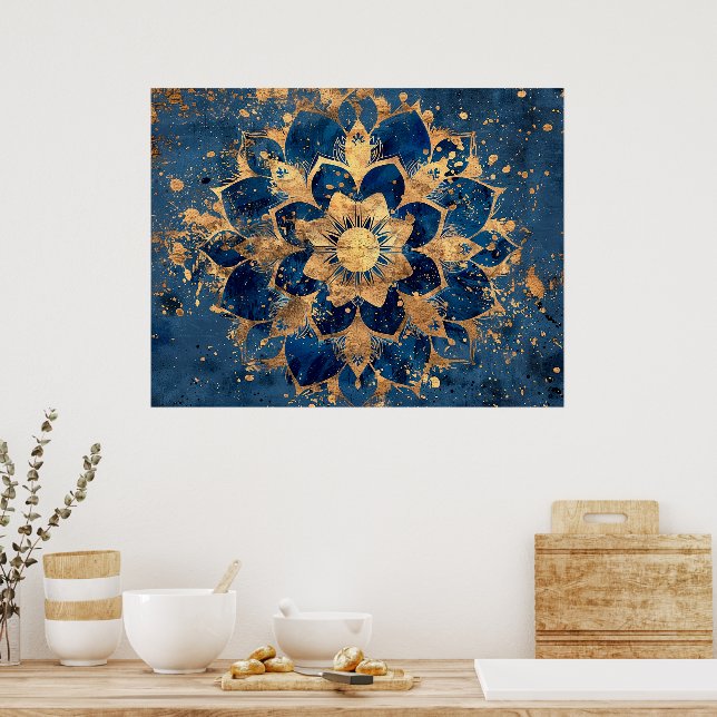 Mandala Poster (Küche)