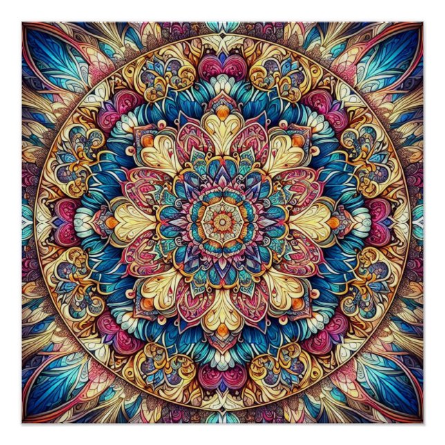 Mandala Poster (Vorderseite)