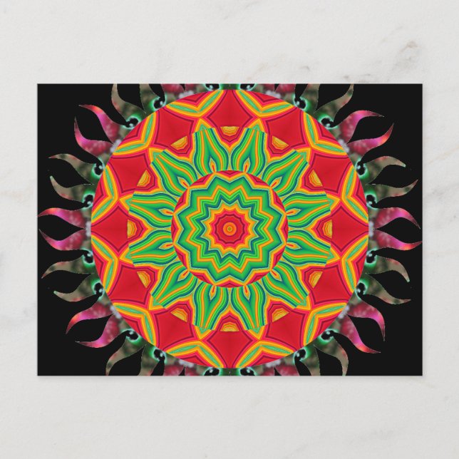 Mandala Postkarte (Vorderseite)