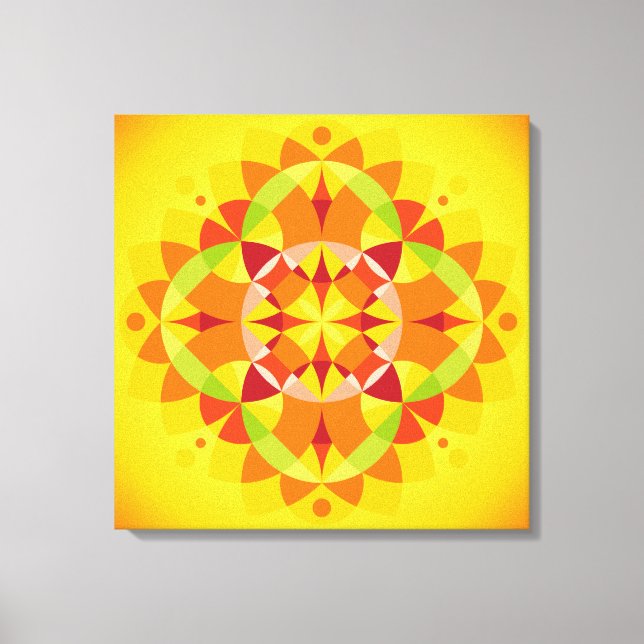 Mandala Prana Leinwanddruck (Vorderseite)
