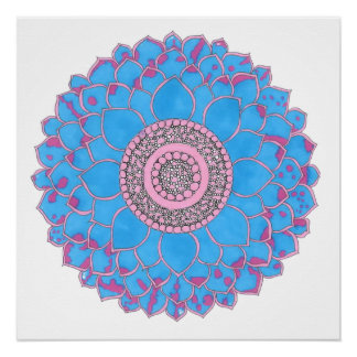 Mandala Print Poster