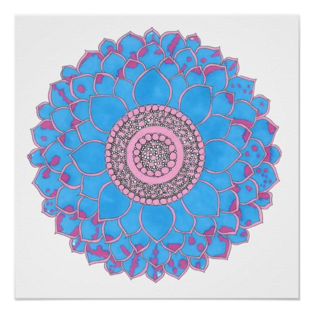 Mandala Print Poster (Vorderseite)