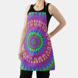 Mandala Psychedelic Trippy Retro Hippie Schürze