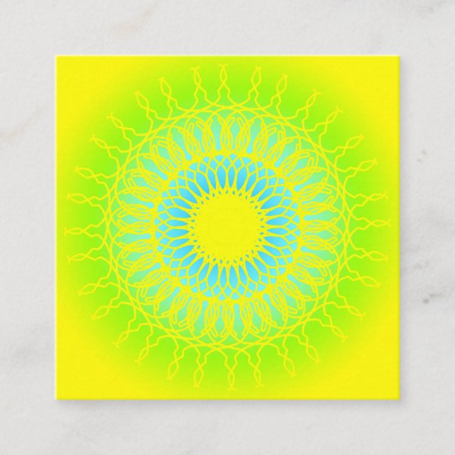 Mandala Quadratische Visitenkarte (Vorderseite)