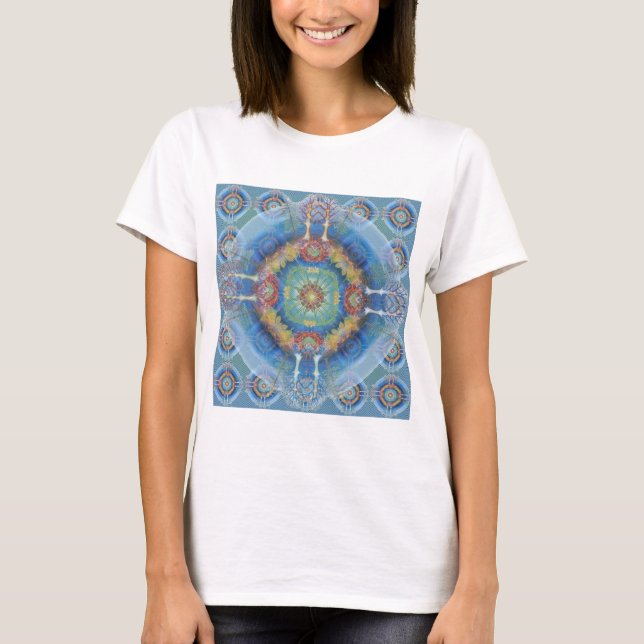 Mandala-Reihenfolge T-Shirt (Vorderseite)