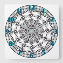 Mandala-Rolle-Uhr
