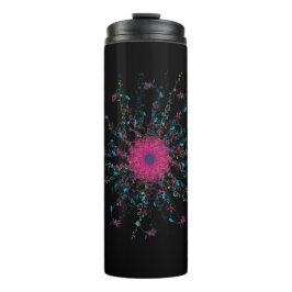 Mandala rosa thermosbecher