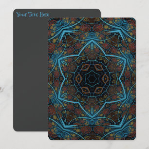 Mandala Rosette Boho Bohemisch Style Dandy Pattern Einladung