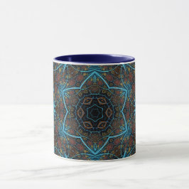 Mandala Rosette Boho Bohemisch Style Dandy Pattern Tasse
