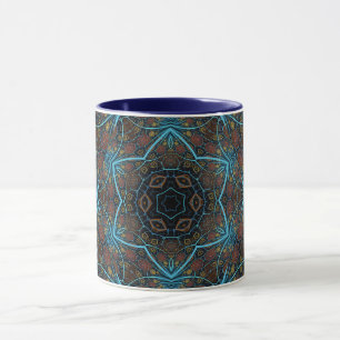 Mandala Rosette Boho Bohemisch Style Dandy Pattern Tasse