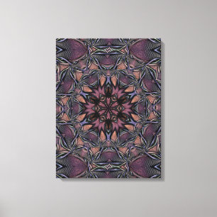 Mandala Rosette Floral Twine Retro Boho Leinwanddruck
