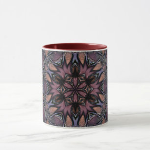 Mandala Rosette Floral Twine Retro Boho Tasse