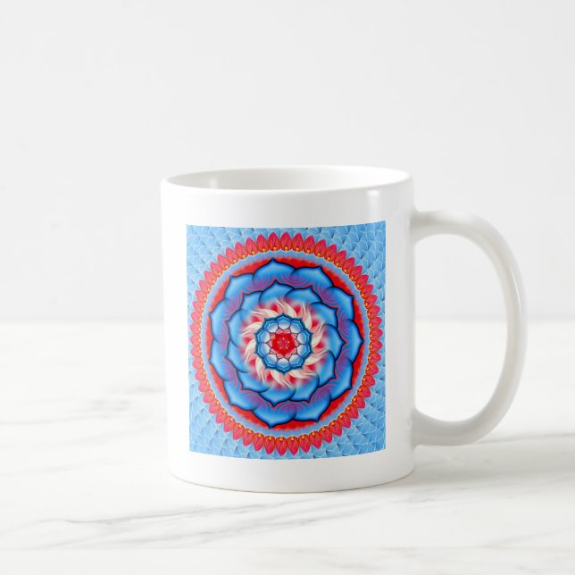 Mandala-Rosette Kaffeetasse (Rechts)