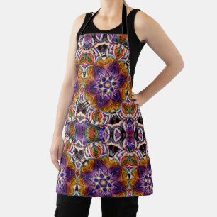 Mandala Rosette Retro Hippie Boho Chic Bohemisch Schürze