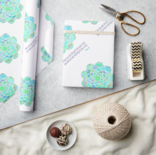 Mandala Rumi Joy Quote Geschenkpapier