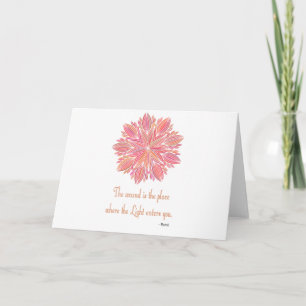 Mandala Rumi Wund Zitat Karte