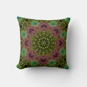 Mandala rund um Kaleidoskop Zierdekoration c Kissen