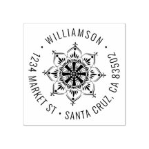 Mandala | Runde Familienname Rücksendeadresse